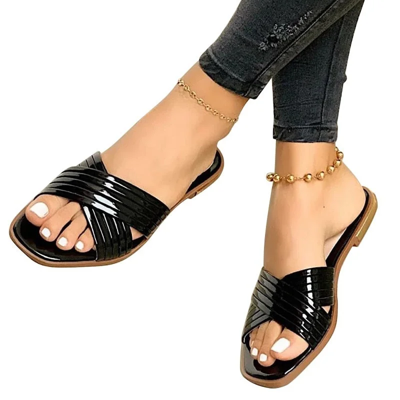 2021 Fashion Women Sandals Woman Slipper Casual Beach Shoes Female Outside Flats Women's Outdoor Summer Footwear Sandalias