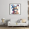 Rabbit Gnome-11CT Stamped Cross Stitch 45*45cm/17.72*17.72in tapestrymarket