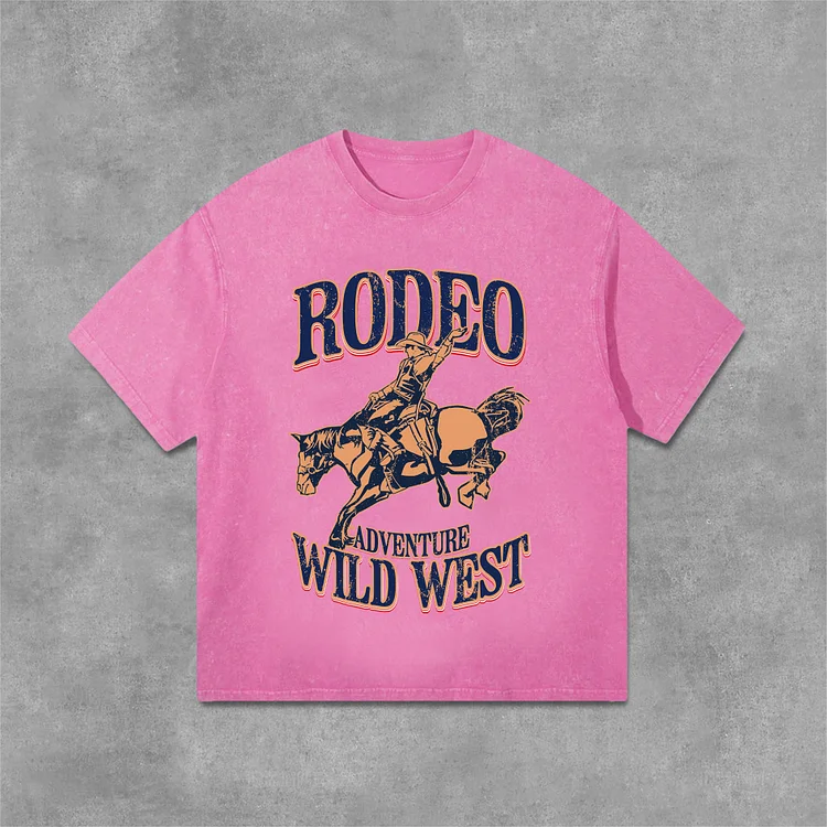 Coors Banquet Rodeo Classic Graphics Print Acid Washed T-Shirt SOPULA