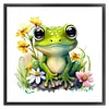 Flower Frog - 18CT Stamped Cross Stitch 25*25cm/9.84*9.84in