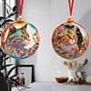 >SALE<8PCS Double Sided Diamond Drawing Hanging Ornament Colourful Cat 12x12cm