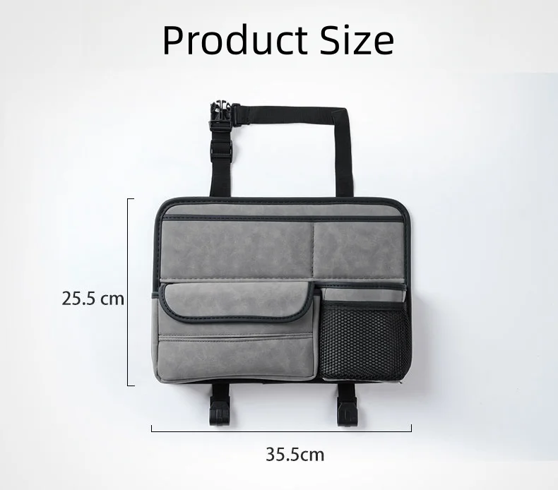 Car suede seat back storage bag (with special car LOGO)