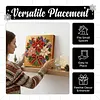 (25x25cm)DIY Pearl Painting Xmas Framed Handmade Pearl Material Art Kit Living Room Decor