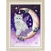 Moon Cat-Crystal Rhinestone Diamond Painting