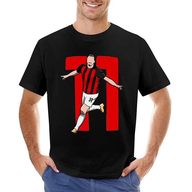 Zlatan Ibrahimovic Inspired Number 11 Men's Soccer Culture Tee