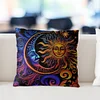 Sun And Moon Chart-Pillow Case-3 Strands 11CT Stamped Cross Stitch-45*45CM