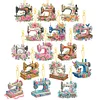 15Pcs Sewing Machine DIY Double Sided Diamond Painting Keychain Kits for Adults