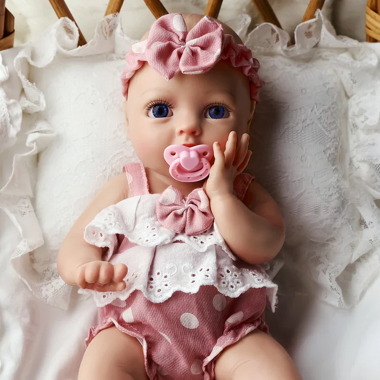 [Wet and Drink System]Babeside Terry 12"/16" Realistic Silicone Smiling Baby Little Infant Girl