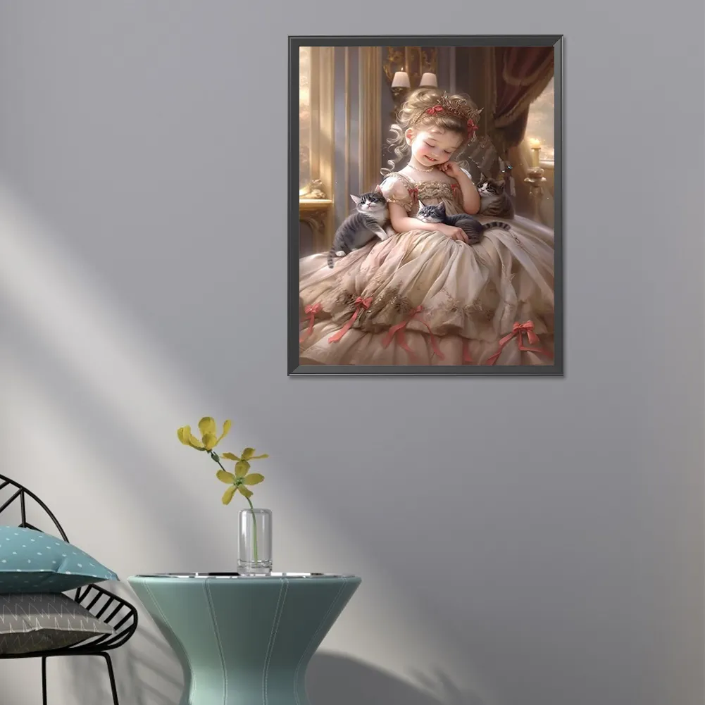 Full Round Diamond Painting 40*50cm - Sweet Girl