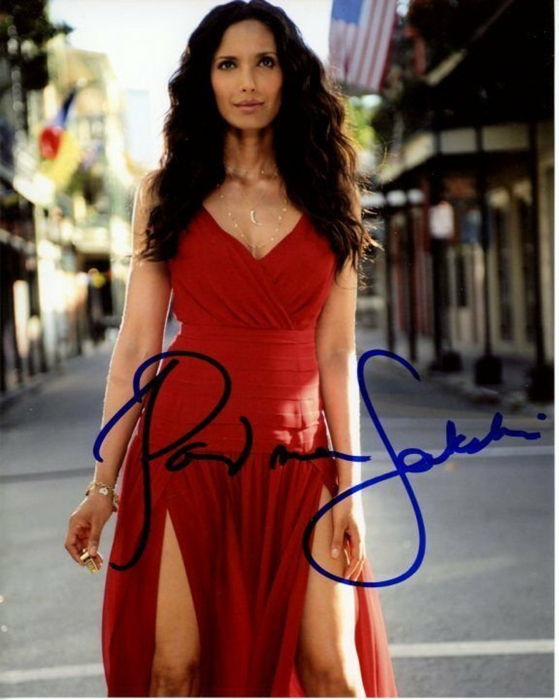 Padma lakshmi signed autographed top chef new orleans Photo Poster painting