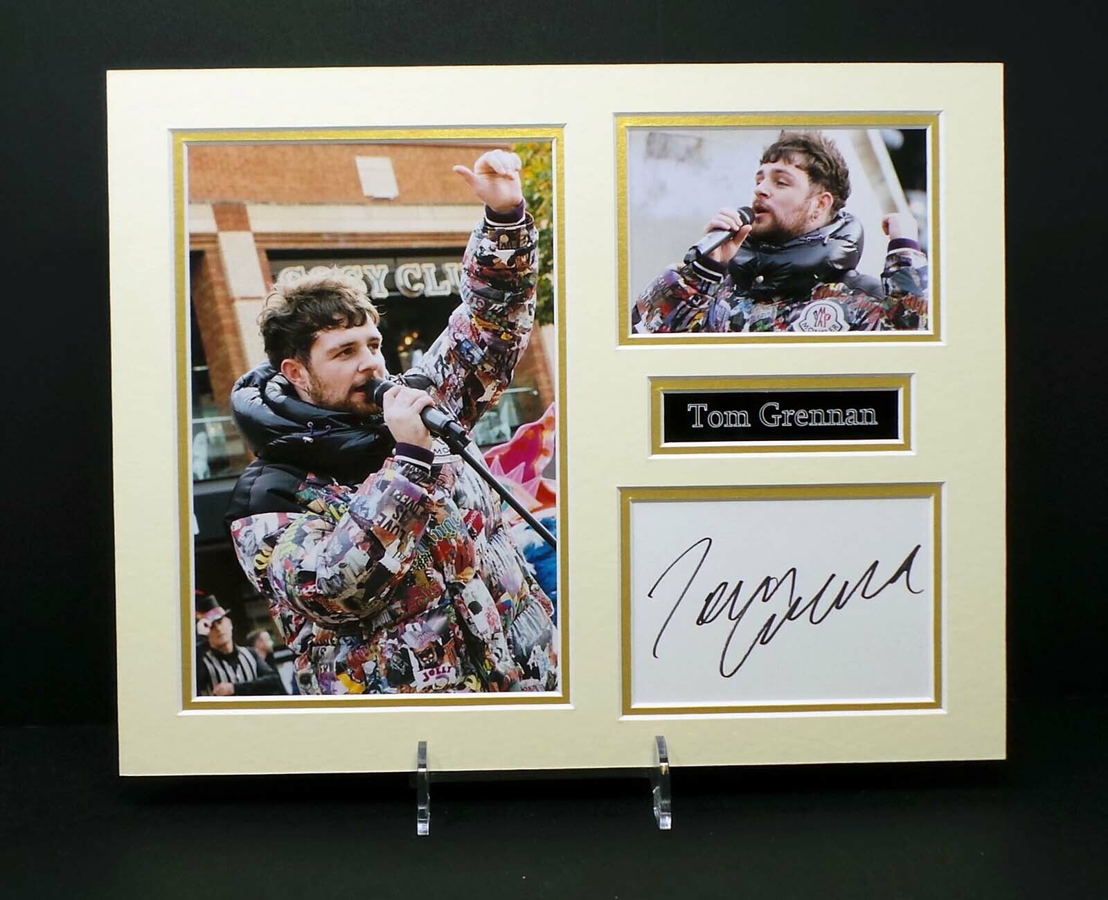 Tom GRENNAN Singer Songwriter Signed Mounted 14x11 Photo Poster painting Display 1 AFTAL RD COA