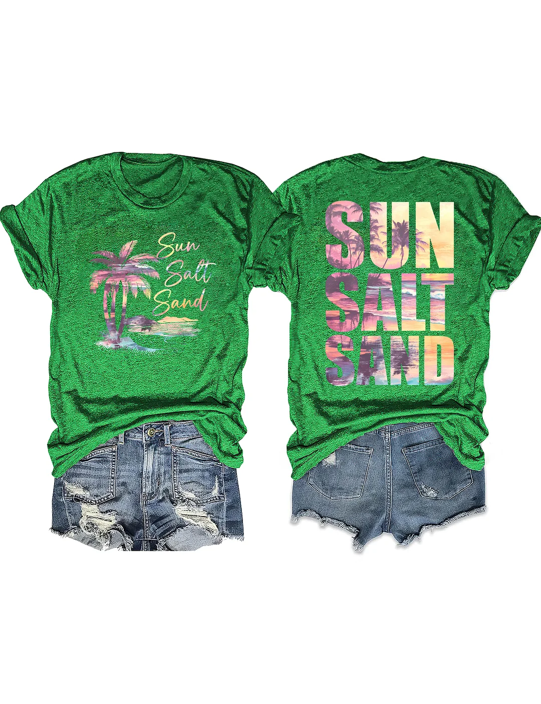 Retro Summer Sun Salt Sand T-shirt