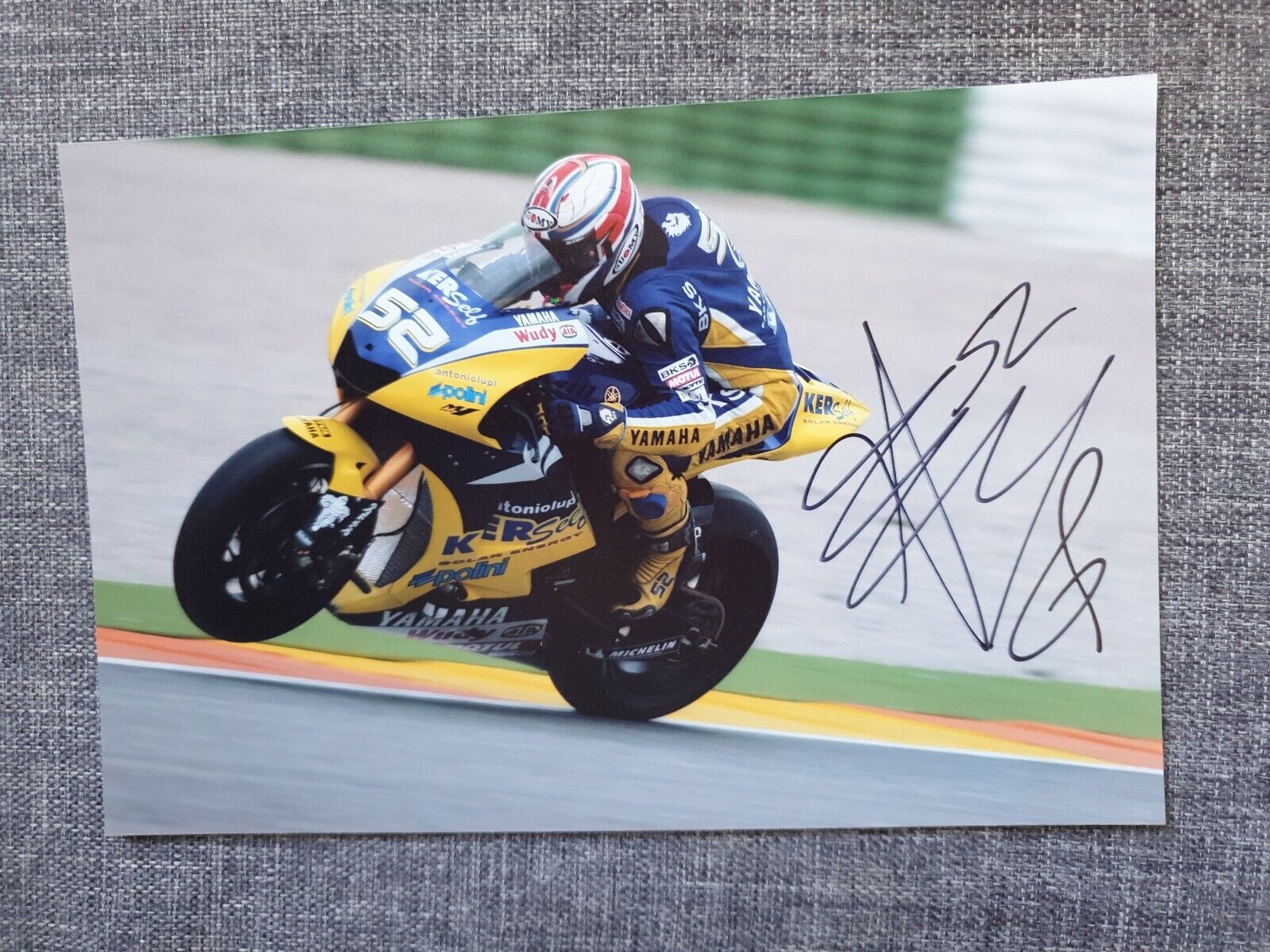 James toseland/superbikes 7x5 genuine hand signed 7x5 Photo Poster painting card coa 1436