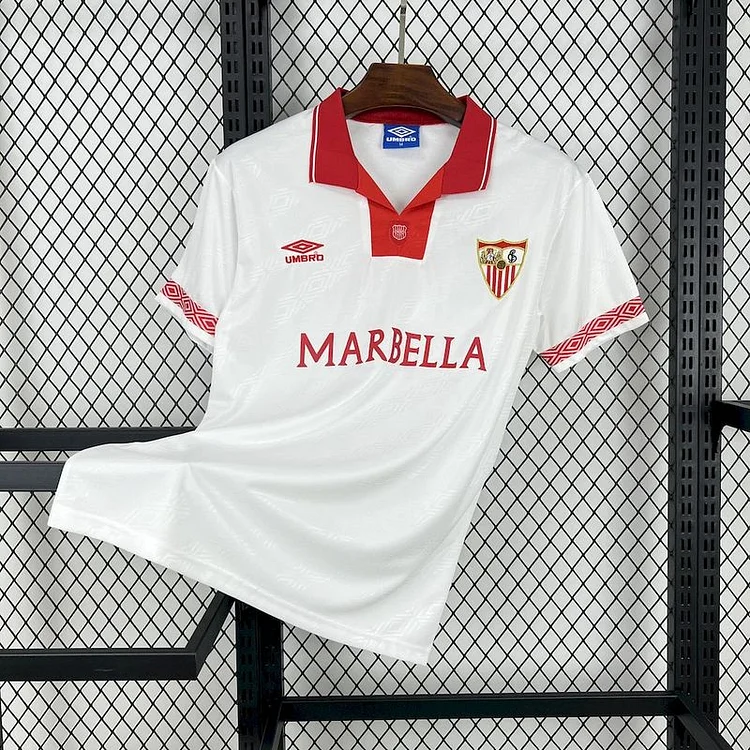 1994-96 retro Sevilla home football jersey