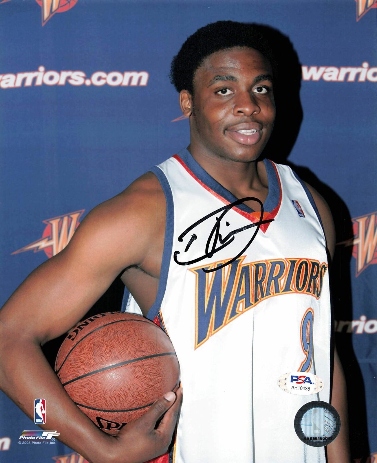 Ike Diogu signed 8x10 Photo Poster painting PSA/DNA Warriors Autographed