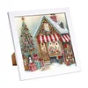 5D DIY Partial Special Shaped Drill Diamond Painting Xmas Cottage Art19.2x19.2cm