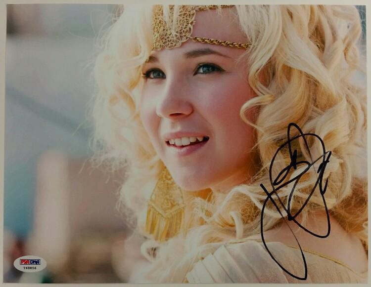 JUNO TEMPLE Signed 8.5 x 11 Photo Poster painting Actress Maleficent w/ PSA/DNA COA