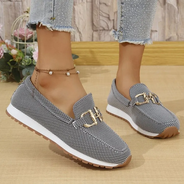 Breakj Breakj Single-Shoe Women's 2025 New Four-Season Sneakers Shallow-Mouthed Fashion Ladies Single Shoes 43 Yards