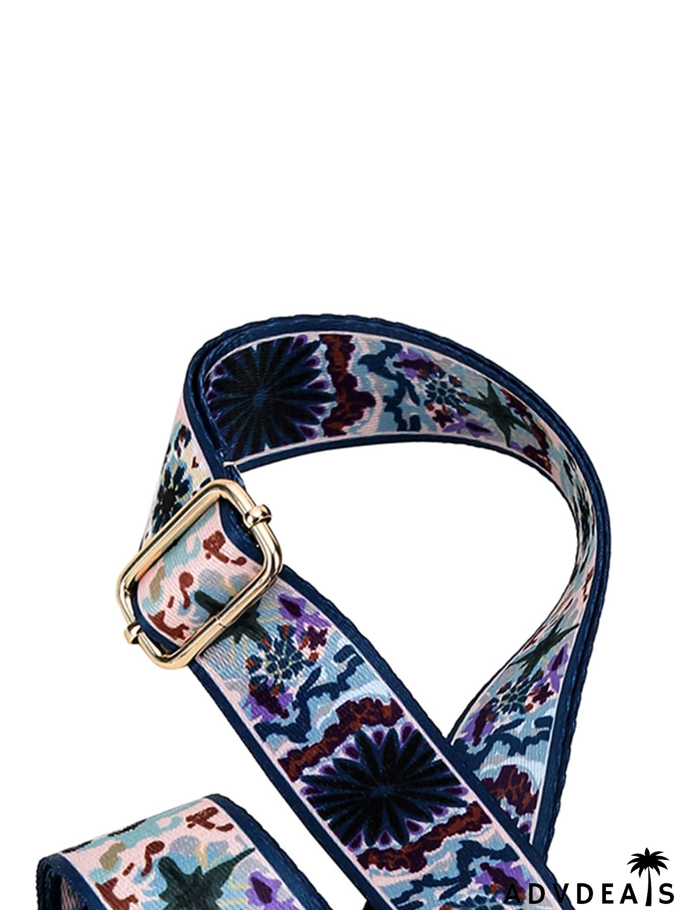 Floral Print Bag Strap
