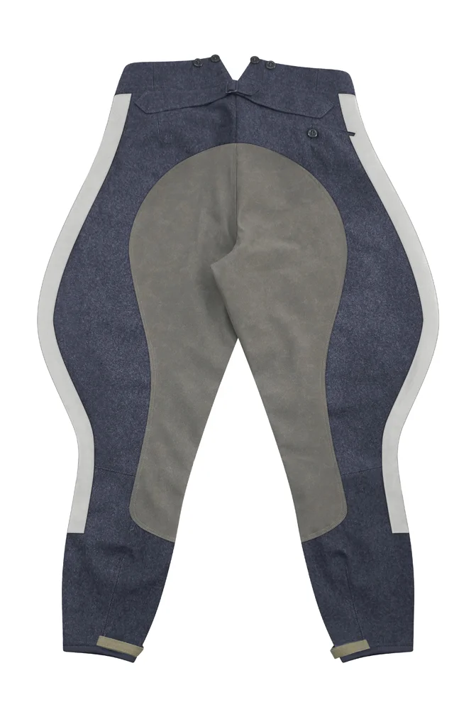   Luftwaffe German General Blue Grey Wool Riding Breeches German-Uniform