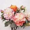 14cm Large Burn Edge Peony Artificial Flower