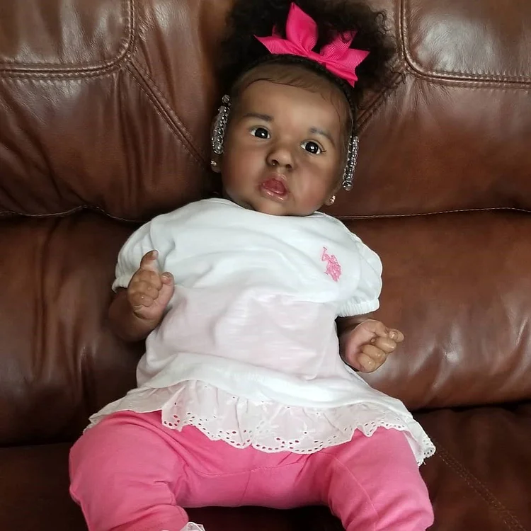  20'' Nuria Truly African American Black Reborn Baby Doll Girl  Toddler - Reborndollsshop®-Reborndollsshop®