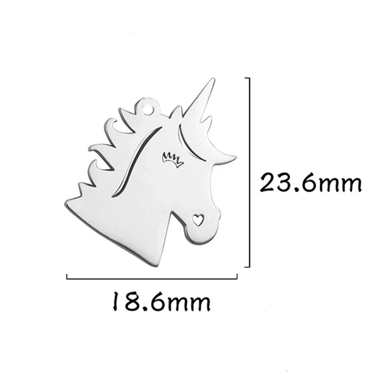 1 Piece 304 Stainless Steel Animal Pendant Jewelry Accessories