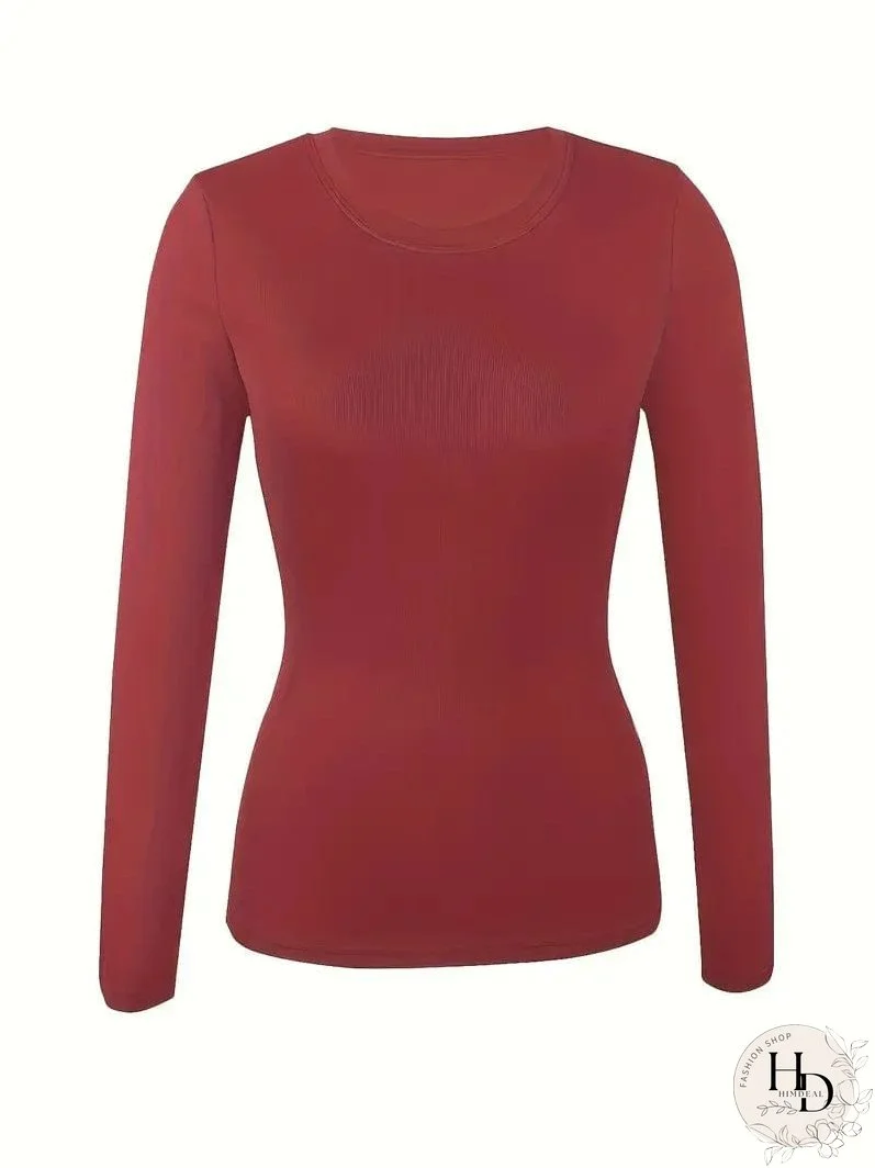 Trendy Ribbed Mock Neck Top
