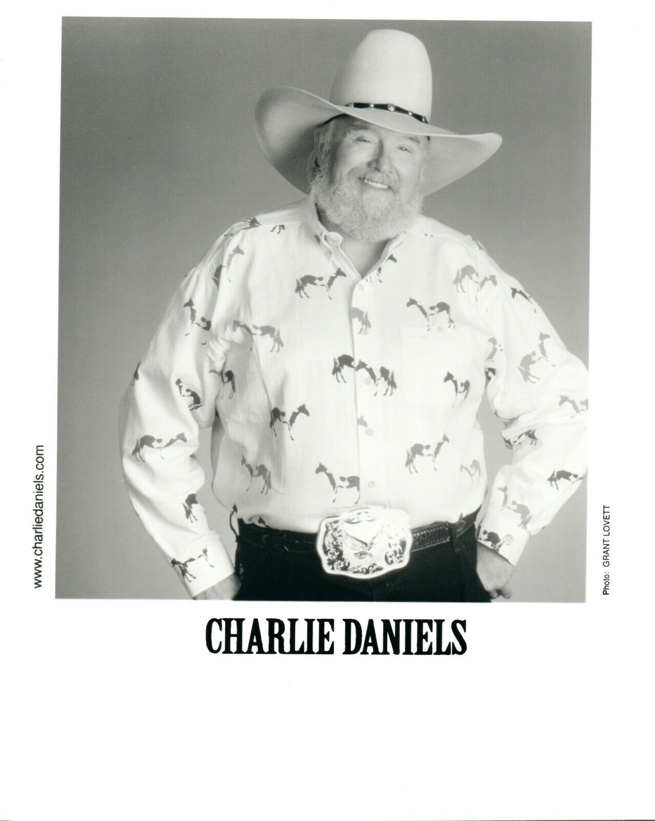 CHARLIE DANIELS Country Rock Music 8x10 Promo Press Photo Poster painting