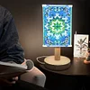 (US Local)DIY Special Shaped Diamond Painting Wooden Stand LED Lamp Night Light Kit Bedside Small Desk Light Home Decoration Lamp