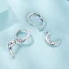 Moon Earrings 925 Sterling Silver 