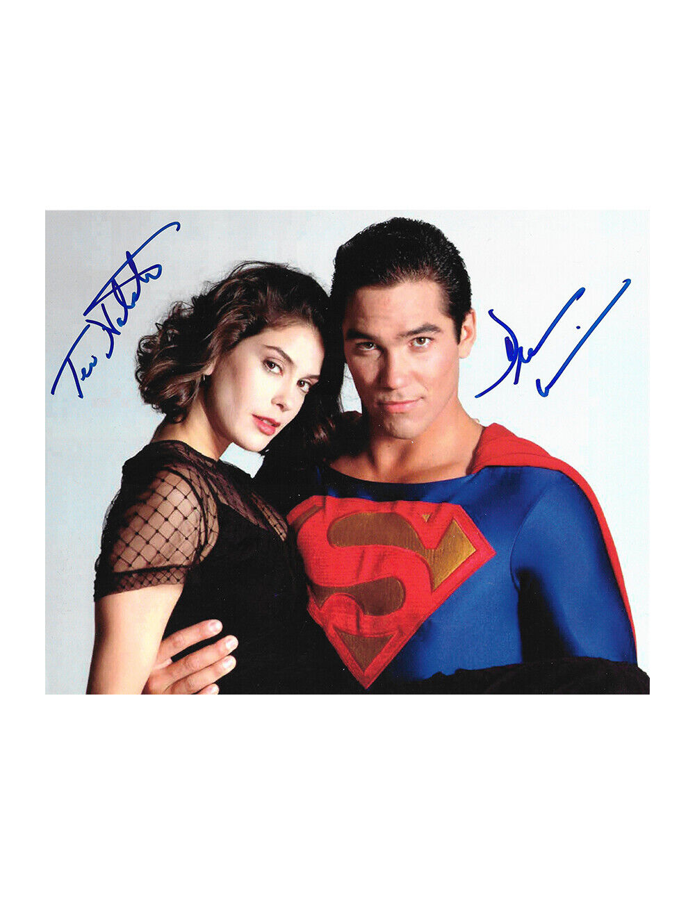 10x8 Superman Print Signed By Teri Hatcher & Dean Cain 100% + COA