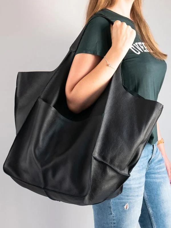 Vintage super large capacity shoulder bag