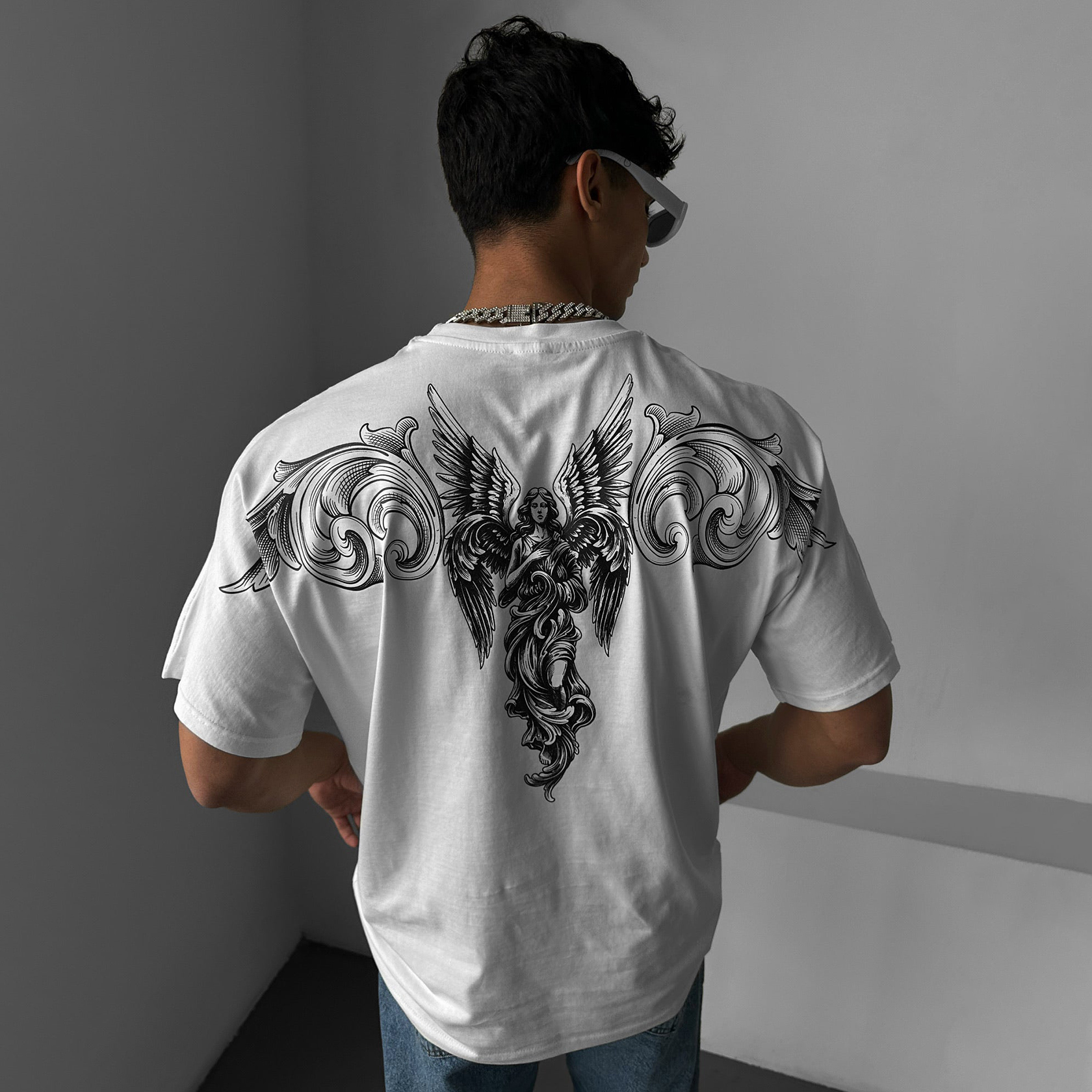 Oversized Sky Angel T-shirt