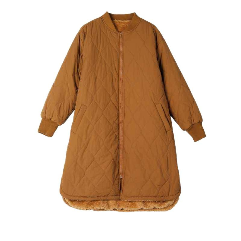 Loose Faux Lambswool Thickened Cotton Coat
