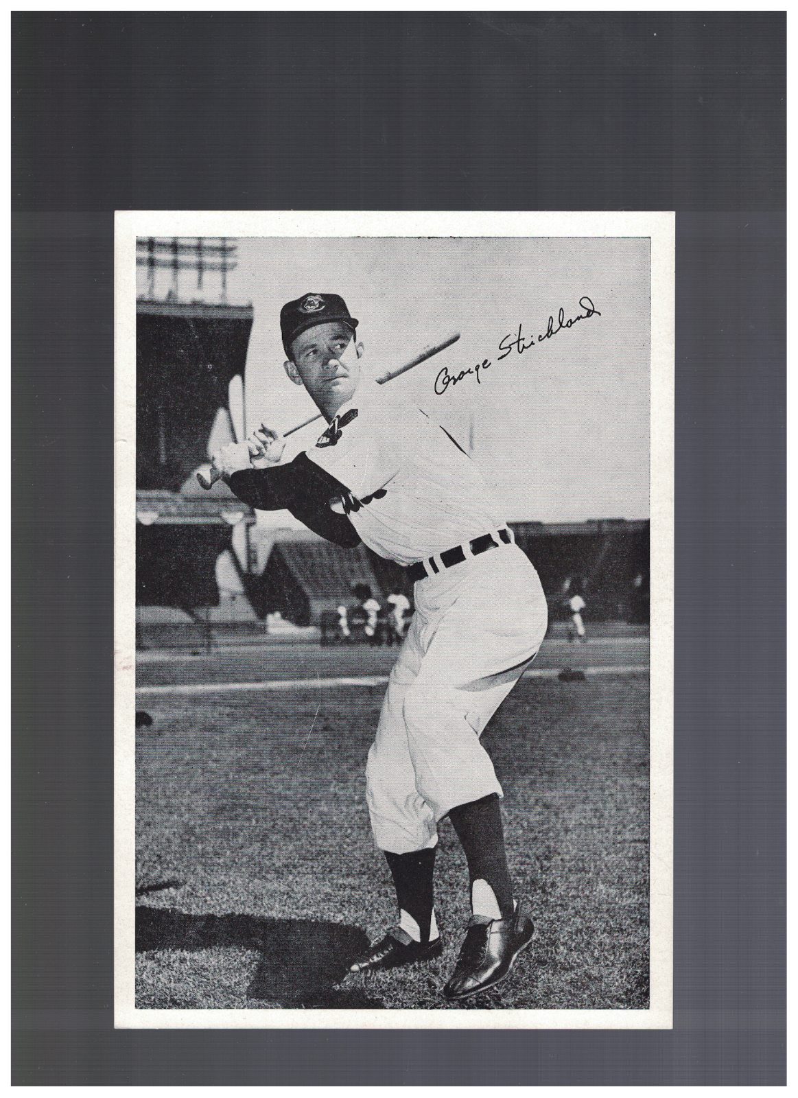 George Strickland Cleveland Indians 1950's 6x9 Picture Pack Photo Poster painting AO