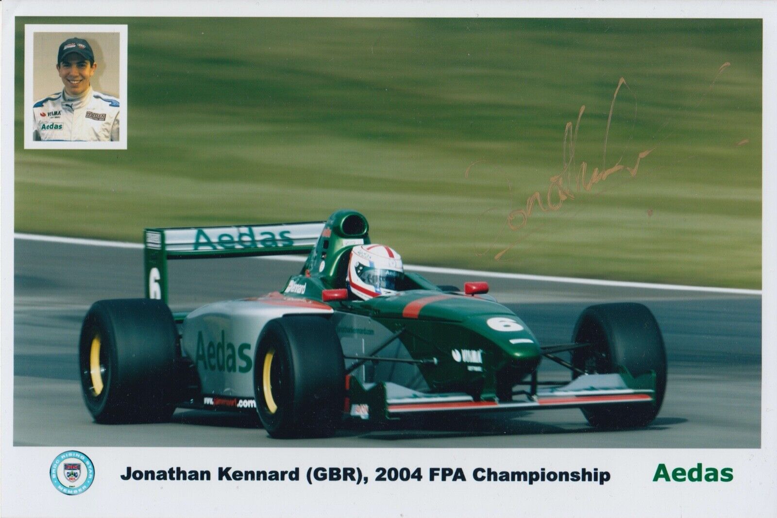 Jonathan Kennard Hand Signed 9x6 Photo Poster painting - Formula 1 Autograph F1.