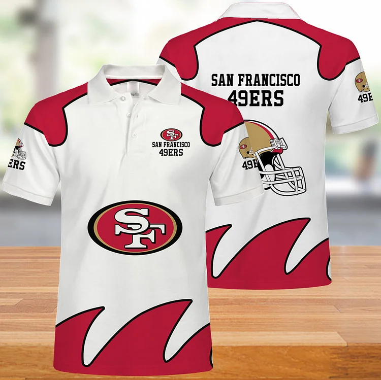 San Francisco 49ers Button Up Polo Shirt