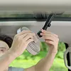 Portable Car Fan with Strong Suction and 3 Speeds Rechargeable Dashboard Cooling Air Wall Fan for Sedan SUV RV Auto Vehicles Home Windshield