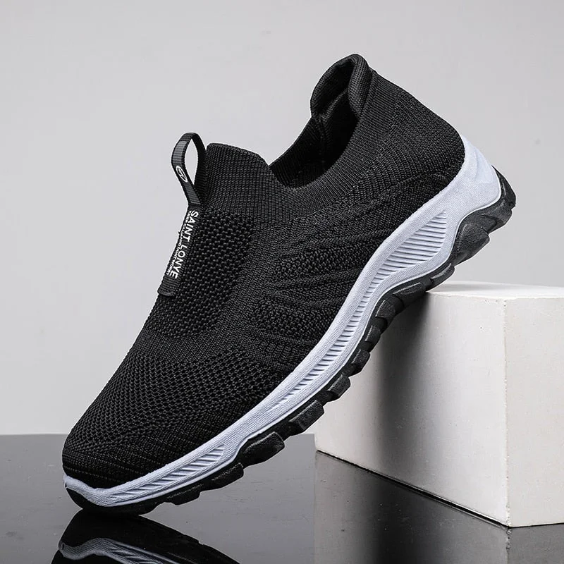 Summer Mesh Men Shoes Lightweight Sneakers Men Fashion Casual Walking Shoes Breathable Slip on Mens Loafers 46 Zapatillas Hombre