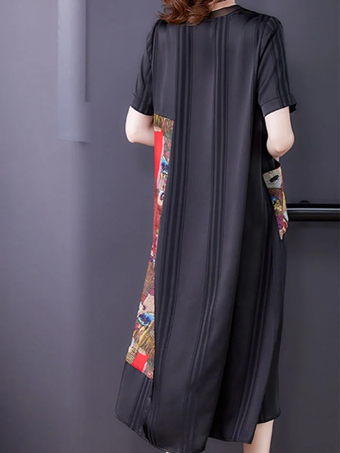 Stylish and Elegant Silk Satin Dress