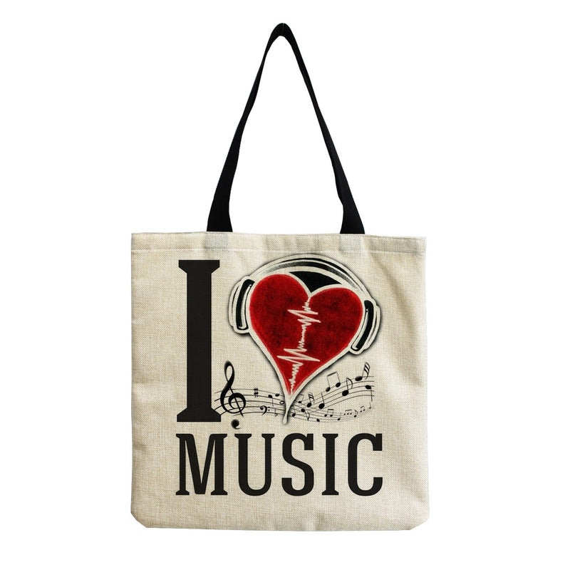 Source Piano Printed Casual Bag Harajuku Style Fashion Shoulder Bag Student Large Capacity Handbag