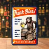 Drink Beer - Metal Tin Signs(8*12Inch/12*16Inch) - Bar