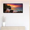 Ferienhaus am Meer - Runde Bohrer Diamant Malerei 80*40CM (Große Größe)