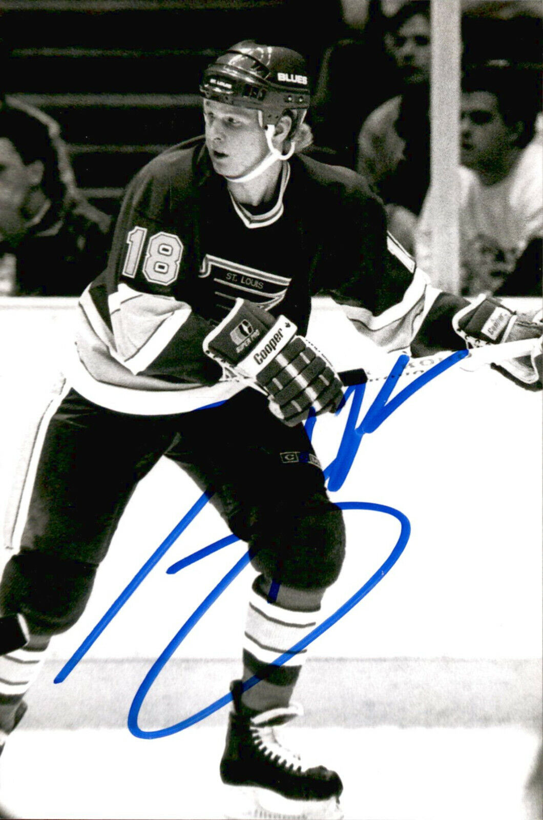 Tony Hrkac SIGNED autographed 4x6 Photo Poster painting ST LOUIS BLUES #4