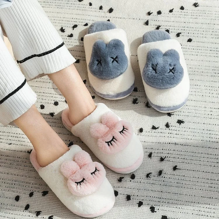 Kawaii Cute Aimal Bunny Lovers’ Slippers ME59