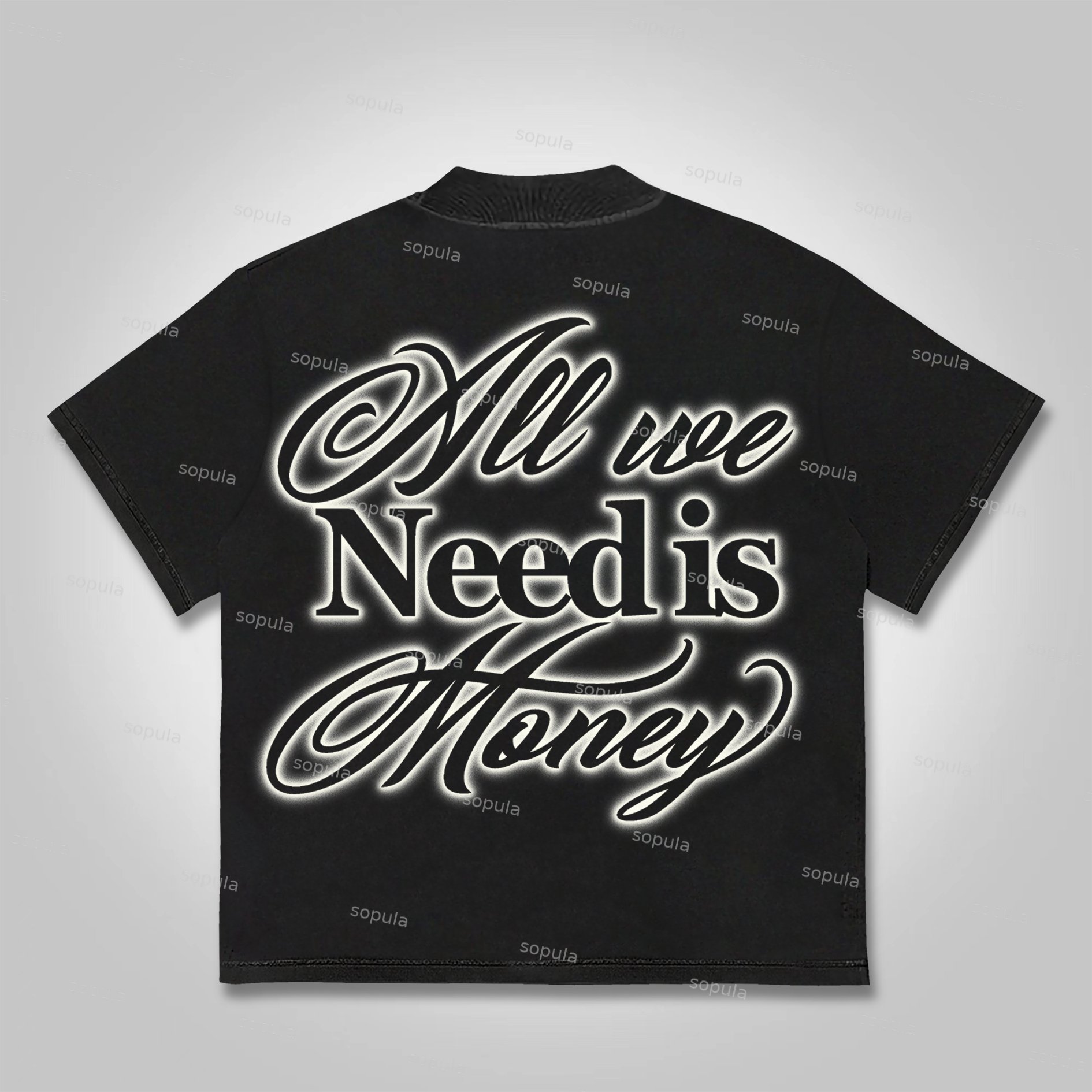 Sopula All We Need Is Money Cotton T-shirt