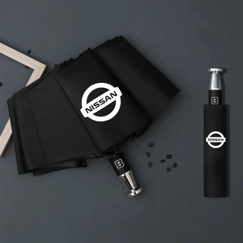  VIP business folding 10-bone black plastic umbrella