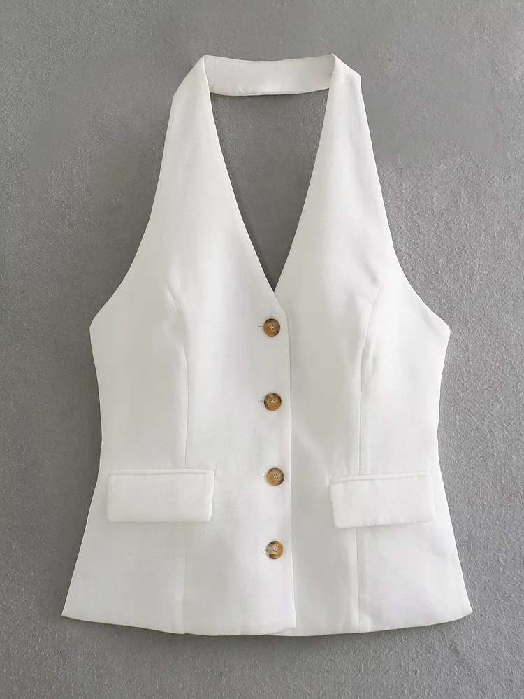 Halter Vest and Pants Set