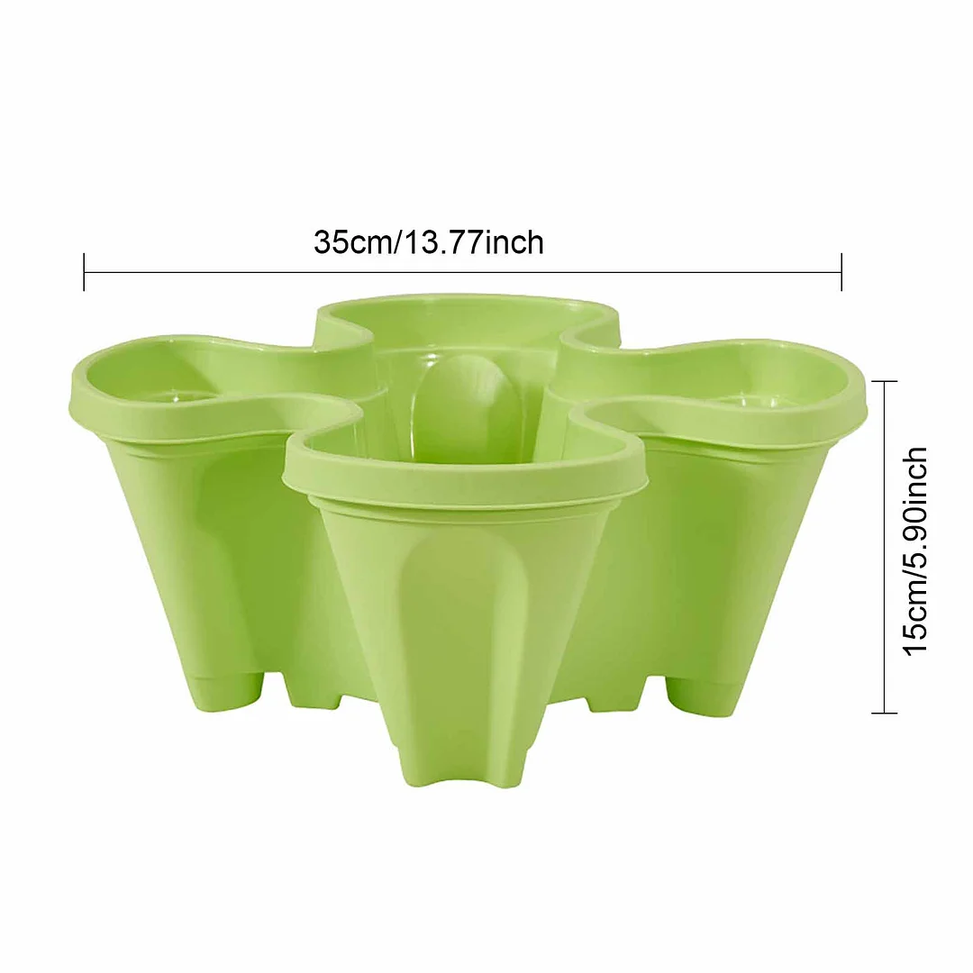 Vertical Planter, Gardening Nursery Pots for Strawberry Planting (Green)